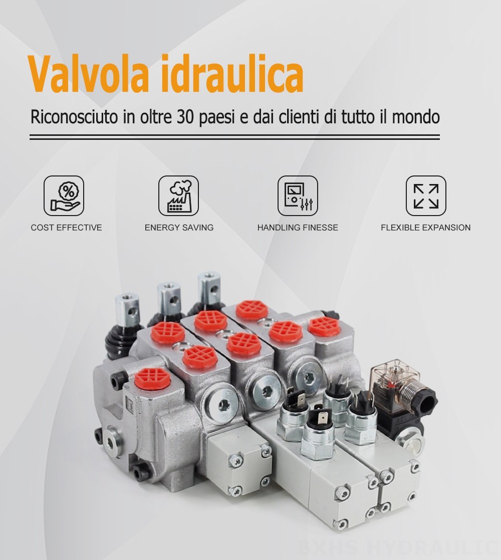 Microinterruttore SD6 Manuale 3 Spool Valvola direzionale sezionale
